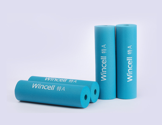 Sapphire blue rubber and plastic insulation pipe