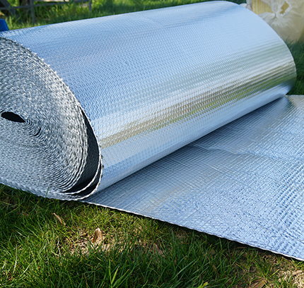 High temperature breathable reflective film for heating network