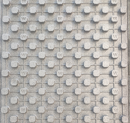 TPS molded polystyrene sound insulation mushroom board